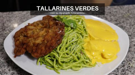 Como Preparar Tallarines Verdes Con Apanado De Carne Al Estilo Peruano Cocina Peruana Youtube