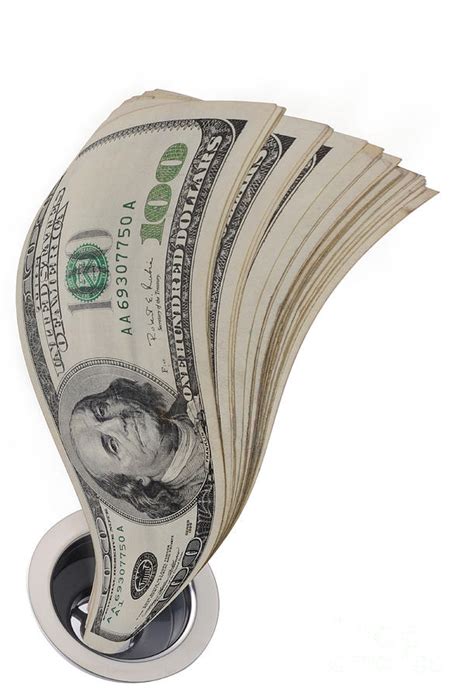 Money Going Down The Drain Photograph By W Scott Mcgill Fine Art America