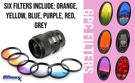 Ultimaxx 58mm Complete Lens Filter Accessory Kit For