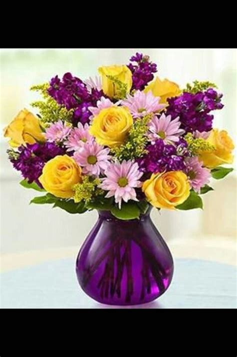 Maybe you would like to learn more about one of these? Pretty purple | Fresh flowers arrangements, Flower ...