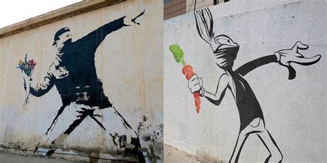 Iconic Banksy Art Gets Parodied With Famous Cartoon Characters