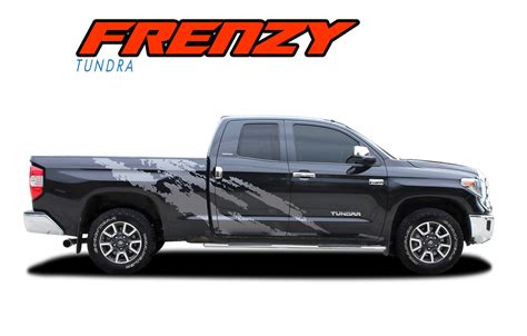 Frenzy 2015 2021 Toyota Tundra Side Body Door Stripes Vinyl Graphic