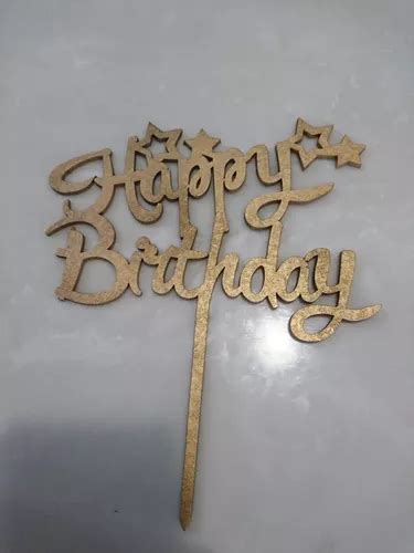 Letrero Para Pastel Topper Cake Happy Birthday En Venta En Monterrey