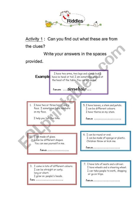Tricky Riddles Worksheet Free Esl Printable Worksheets Made By Teachers Tricky Riddles Zohal