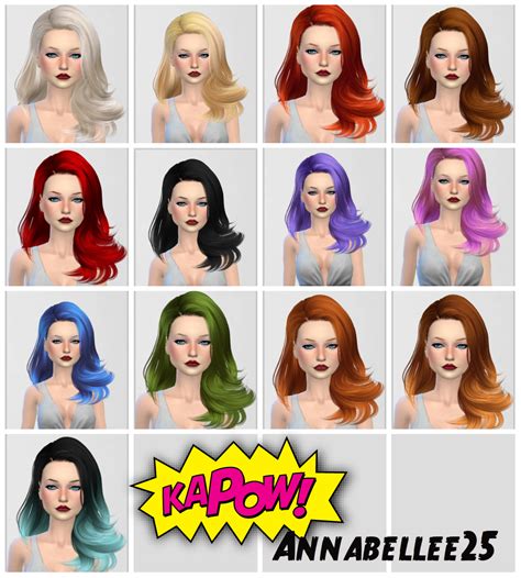 My Sims 4 Blog Skysims 221 Hair Retexture By Annabellee25