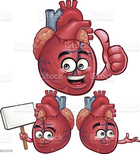 Human Heart Cartoon Set C Stock Illustration Download Image Now