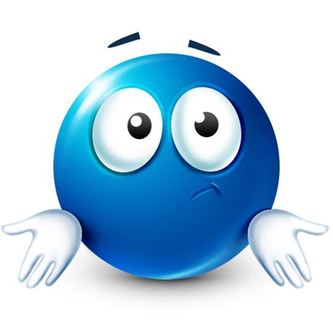 bluemoji uncertain smiley face blue emoji know your meme
