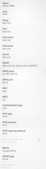 Optus Lte Apn Settings For Android 4g Lte Apn Australia