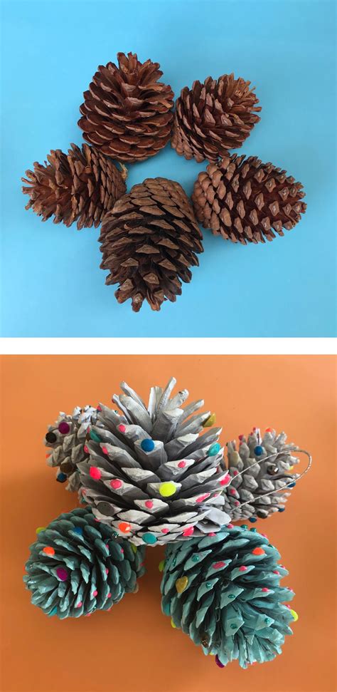 Pretty Pine Cone Decorations Craft Activities Crafts