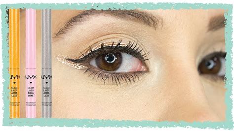 How To Add A Glitter Look To Your Eyeliner Youtube