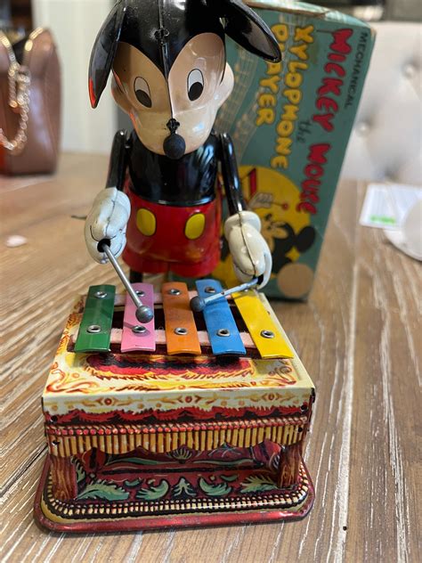 1950s Mickey Mouse The Xylophone Player By Line Mar Etsy