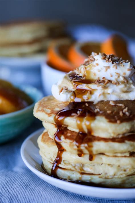 Orange Sour Cream Pancakes With Cointreau Maple Syrup Emi Cooks