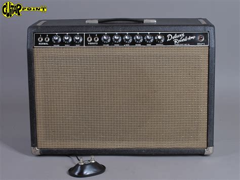 1965 Fender Deluxe Reverb Blackface Amplifier Vi65fedelxreva05450