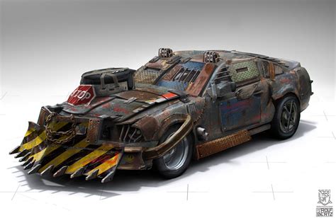 Wasteland Car Rolf Bertz Apocalypse Zombie Survival Vehicle Post