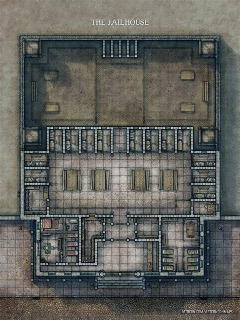 Send Your Players To Jail Jailhouseprison Battle Map 30x40