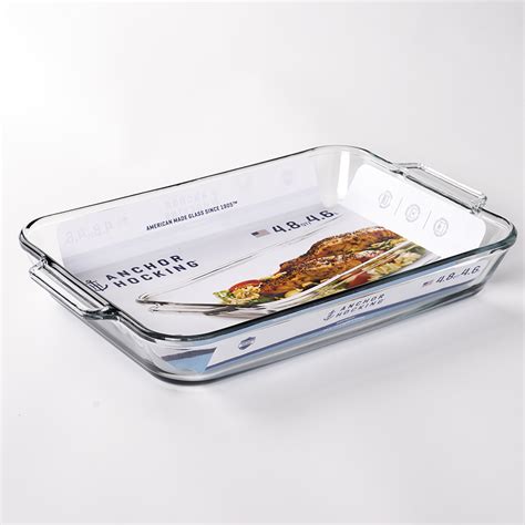 Anchor Hocking Oven Basics Tempered Clear Glass Rectangular Baking 5