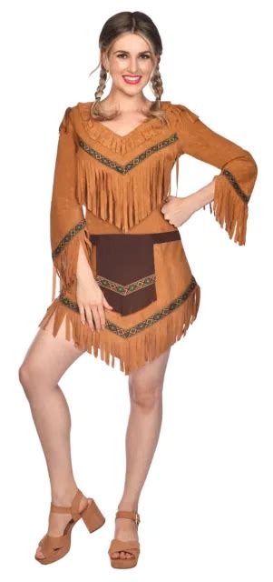 adult ladies native american indian princess pocahontas fancy dress costume new 19 53 picclick