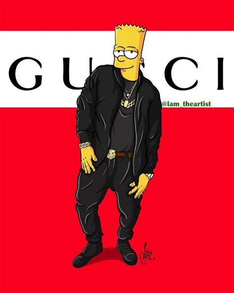 Goonzart On Instagram Bart Simpson Thesimpsons Gucci Elalfaeljefe