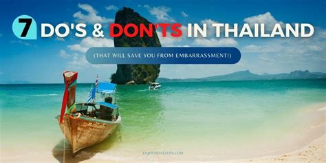 7 Dos And Donts In Thailand That Will Save You From Embarrassment