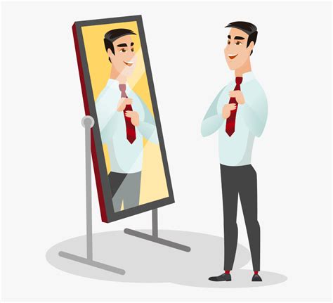 Transparent Man Looking In Mirror Clipart Person Looking In Mirror