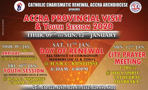 Accra Provincial Visit Youth Session 2020 Day Of Renewal And City