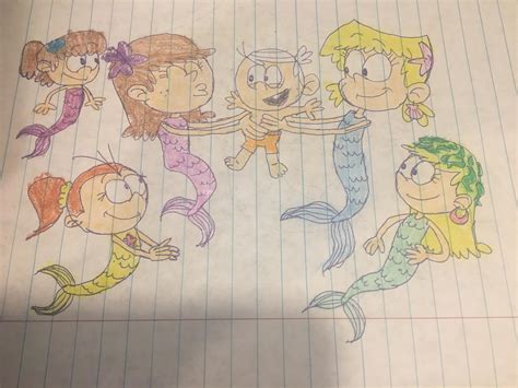 Baby Lincoln And Mermaid Sisters By Jarmasea On Deviantart