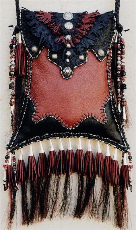 Swallow Tail With Navajo Buttons Made By Carole Hook Leather Bags