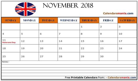 November 2018 Calendar Uk Holidays Calendar Uk November Calendar