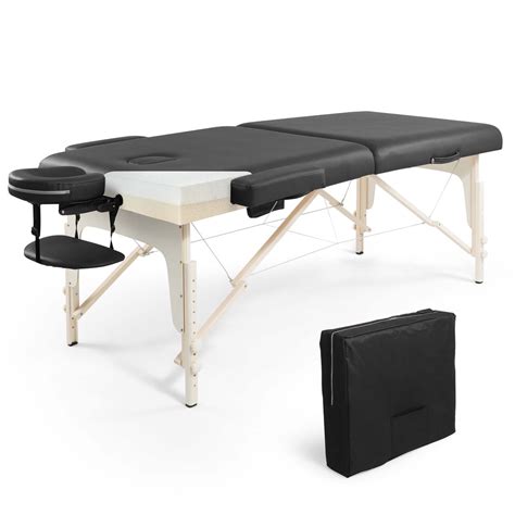 CAPHAUS Premium Memory Foam Massage Table Inch Foldable Portable Massage Bed Height