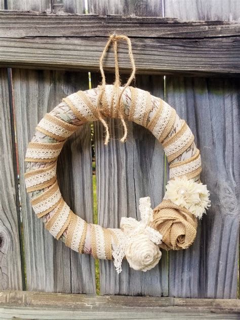 Burlap And Ribbon Wreath Wonderful Creations Blog