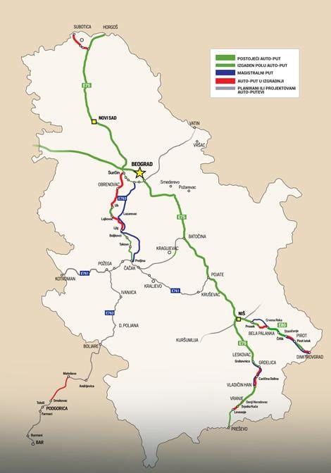 Karta Autoputa Srbije Superjoden