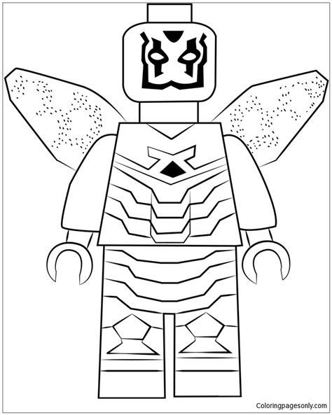 Lego Blue Beetle Coloring Page - Free Printable Coloring Pages