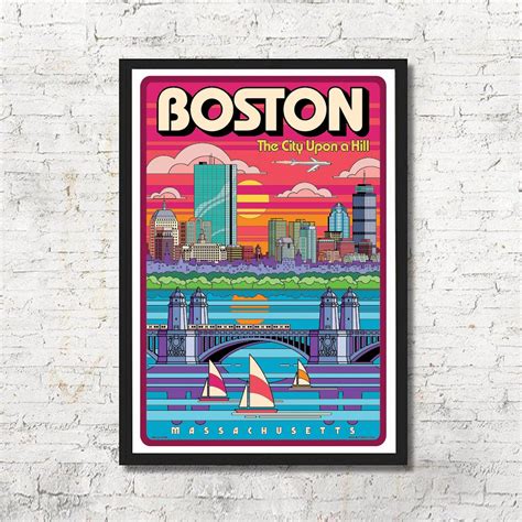 Boston Coordinates Printable Boston Poster Boston Wall Art Boston Decor Travel Poster Boston 