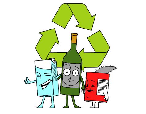 Dibujo De Envases Para Reciclar Pintado Por En El Día 31 01