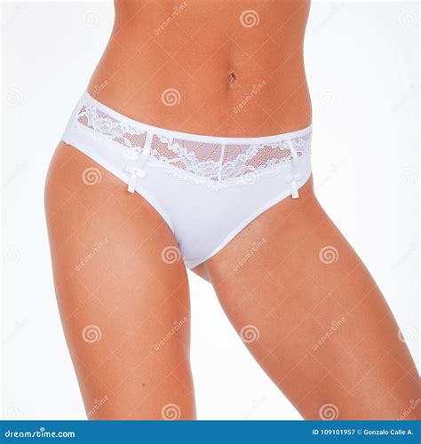 Woman In Panty Lingerie Close Up Body Detail Stock Image Image Of