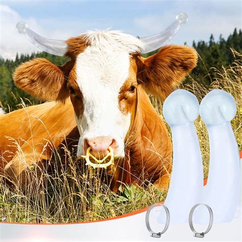 Ccdes Silicone Calf Cattle Bull Cow Horn Anti Fight Protective Cover Protector Farm Accessory