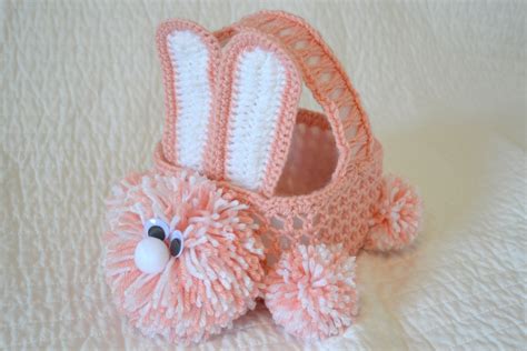 All Things Bright And Beautiful Crochet Easter Bunny Basket