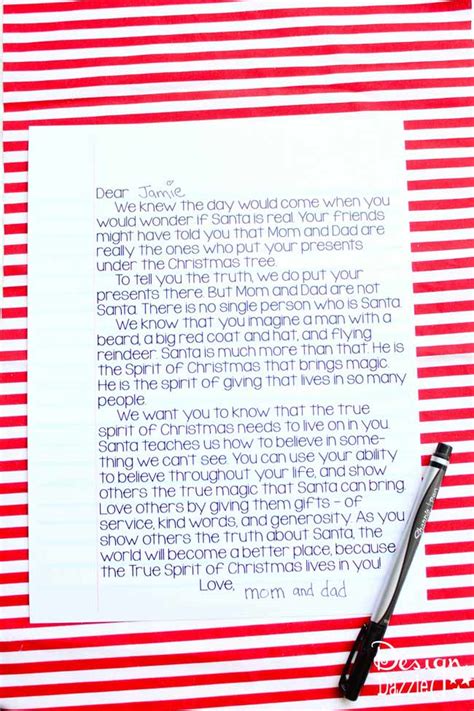 A Letter to Kids: Santa is Real - Design Dazzle