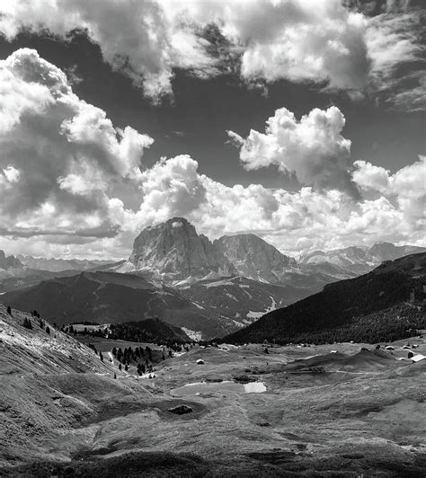 Dolomites Black And White Photograph By Sierra Vance