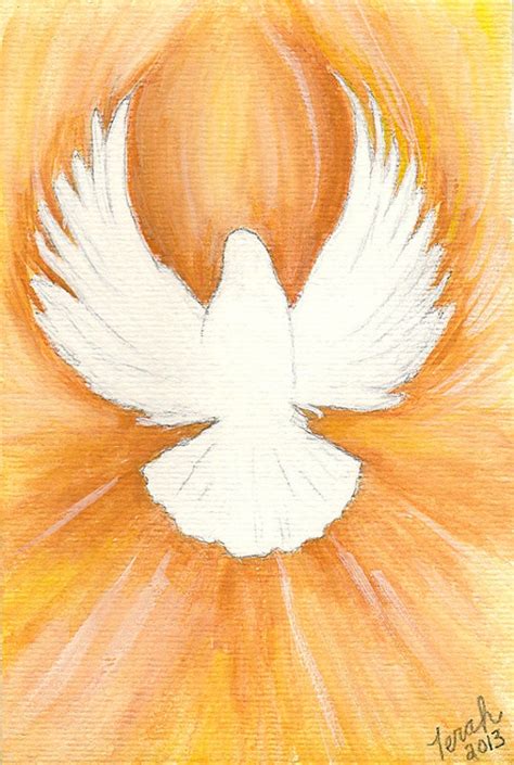 Holy Spirit Dove Print Of A Watercolor By Kingdomcreatives On Etsy