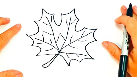 How To Draw A Autumn Leaf Autumn Leaf Easy Draw Tutorial Youtube