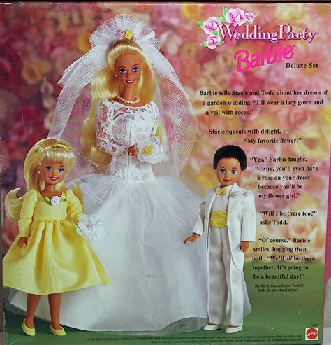 Barbie Dream Wedding T Set W Barbie， Stacie And Todd Dolls 1993 By Barbi 非常に良い