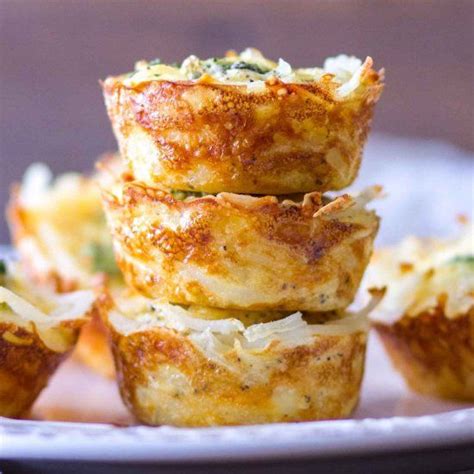 Hash Brown Crusted Quiche Cups Quiche With Hashbrown Crust Mini