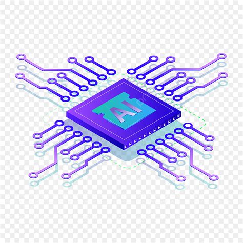 Technology Chip Vector Png Images Chip Technology Cartoon Illustration