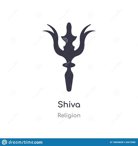 Shiva Icon Isolated Shiva Icon Vector Illustration From Religion