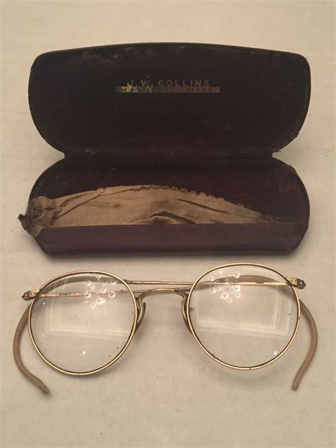 antique vintage ao 1 10 12k gf gold filled glasses j w collins malden ma ebay vintage
