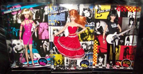 Debbie Harry Cyndi Lauper Joan Jett Ladies 80s Barbies On Popscreen