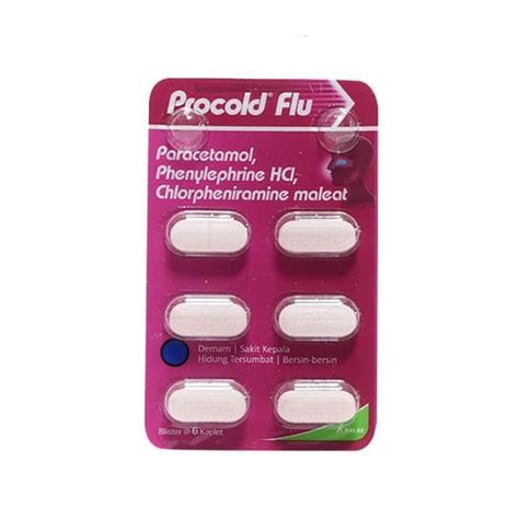 Procold Flu 6 Kaplet Kegunaan Efek Samping Dosis Dan Aturan Pakai
