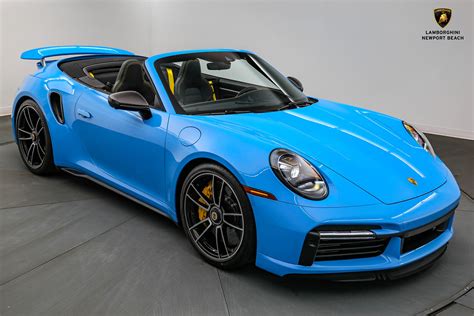 2022 Mexico Blue Porsche 911 Turbo S Cabriolet Flickr