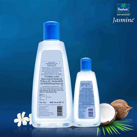 Buy Parachute Advansed Jasmine Coconut Hair Oil For Shiny And Strong Hair 400ml 90ml Online